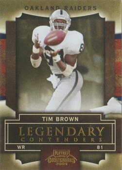 2009 Playoff Contenders - Legendary Contenders Gold #79 Tim Brown Front