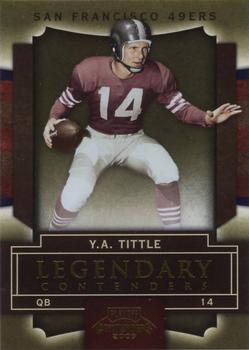 2009 Playoff Contenders - Legendary Contenders Gold #84 Y.A. Tittle Front