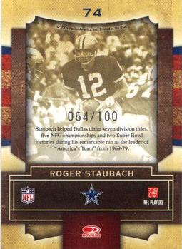 2009 Playoff Contenders - Legendary Contenders Gold #74 Roger Staubach Back