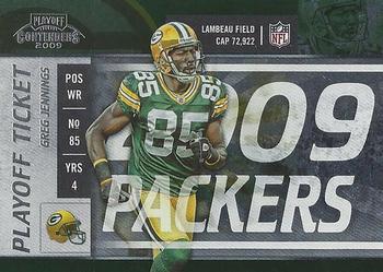 2009 Playoff Contenders - Playoff Ticket #37 Greg Jennings Front