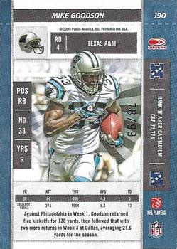 2009 Playoff Contenders - Playoff Ticket #190 Mike Goodson Back