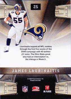 2009 Playoff Contenders - Rookie Roll Call #25 James Laurinaitis Back