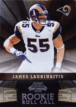 2009 Playoff Contenders - Rookie Roll Call #25 James Laurinaitis Front