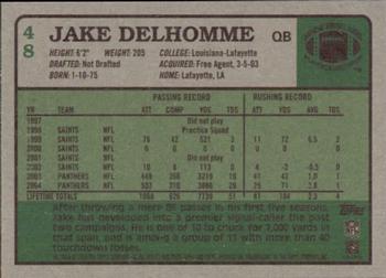 2005 Topps Heritage #48 Jake Delhomme Back