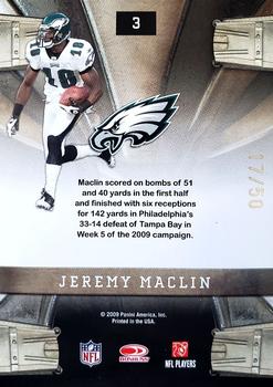 2009 Playoff Contenders - Rookie Roll Call Black #3 Jeremy Maclin Back