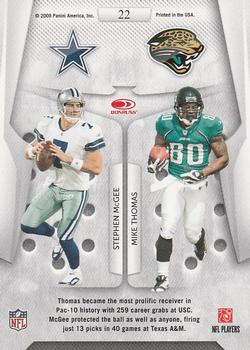 2009 Playoff Contenders - Round Numbers #22 Stephen McGee / Mike Thomas Back