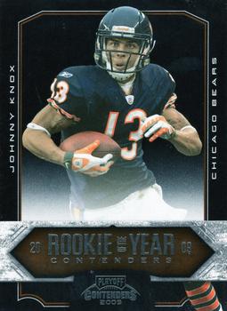 2009 Playoff Contenders - ROY Contenders #5 Johnny Knox Front