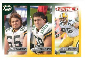 2005 Topps Total #28 Mark Tauscher / Mike Flanagan / Chad Clifton Front