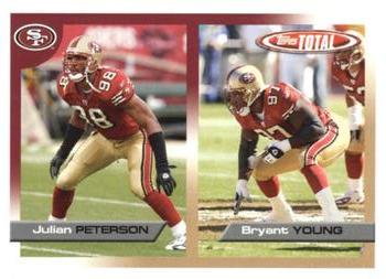 2005 Topps Total #61 Julian Peterson / Bryant Young Front