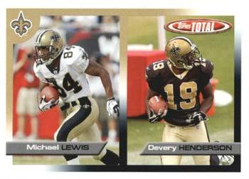 2005 Topps Total #119 Devery Henderson / Michael Lewis Front