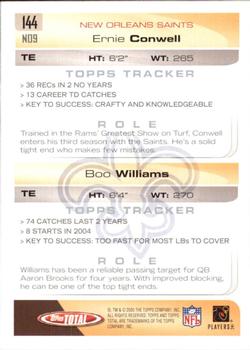 2005 Topps Total #144 Ernie Conwell / Boo Williams Back