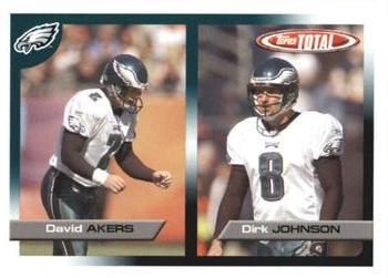2005 Topps Total #145 David Akers / Dirk Johnson Front