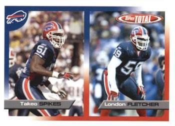 2005 Topps Total #154 Takeo Spikes / London Fletcher Front