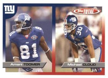 2005 Topps Total #156 Amani Toomer / Michael Cloud Front