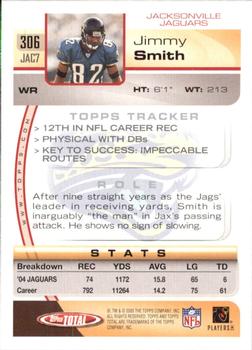 2005 Topps Total #306 Jimmy Smith Back