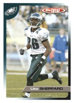 2005 Topps Total #317 Lito Sheppard Front