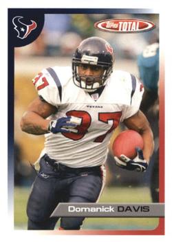 2005 Topps Total #322 Domanick Davis Front