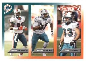2005 Topps Total #352 Wes Welker / Derrius Thompson / Bryan Gilmore Front