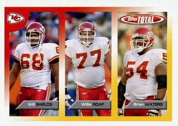 2005 Topps Total #357 Will Shields / Willie Roaf / Brian Waters Front