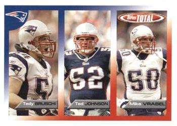 2005 Topps Total #378 Mike Vrabel / Ted Johnson / Tedy Bruschi Front