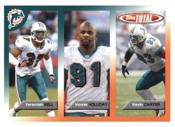 2005 Topps Total #395 Vonnie Holliday / Yeremiah Bell / Kevin Carter Front