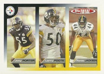2005 Topps Total #396 Joey Porter / Larry Foote / Alonzo Jackson Front