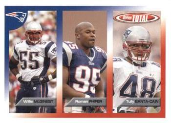 2005 Topps Total #425 Roman Phifer / Tully Banta-Cain / Willie McGinest Front