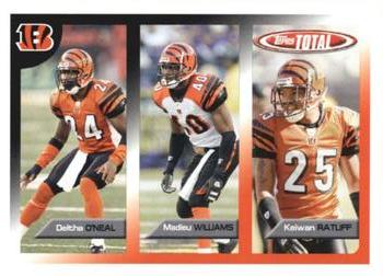 2005 Topps Total #436 Deltha O'Neal / Madieu Williams / Keiwan Ratliff Front