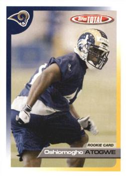 2005 Topps Total #538 O.J. Atogwe Front