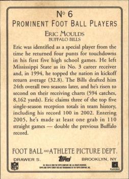 2005 Topps Turkey Red #6 Eric Moulds Back