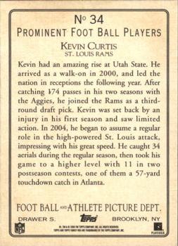 2005 Topps Turkey Red #34 Kevin Curtis Back