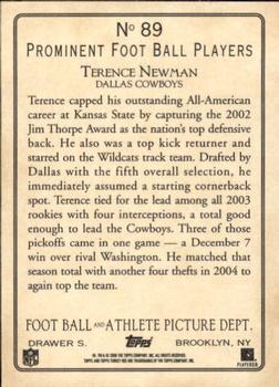 2005 Topps Turkey Red #89 Terence Newman Back