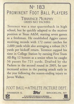 2005 Topps Turkey Red #183 Terrence Murphy Back