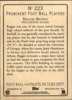 2005 Topps Turkey Red #223 Reggie Brown Back