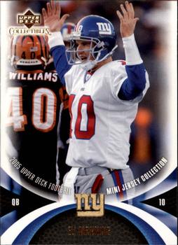 2005 UD Mini Jersey Collection #41 Eli Manning Front