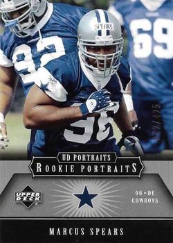 2005 Upper Deck Portraits #162 Marcus Spears Front
