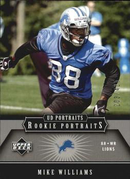 2005 Upper Deck Portraits #200 Mike Williams Front
