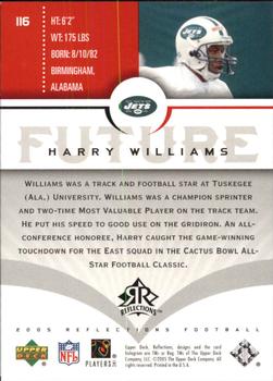 2005 Upper Deck Reflections #116 Harry Williams Back