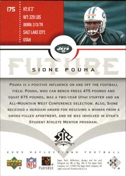 2005 Upper Deck Reflections #175 Sione Pouha Back