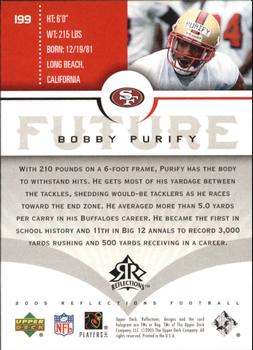 2005 Upper Deck Reflections #199 Bobby Purify Back