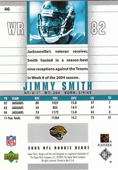 2005 Upper Deck Rookie Debut #46 Jimmy Smith Back