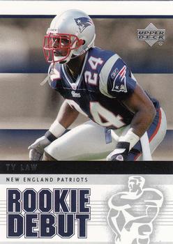 2005 Upper Deck Rookie Debut #60 Ty Law Front