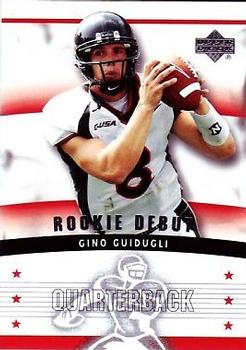 2005 Upper Deck Rookie Debut #101 Gino Guidugli Front
