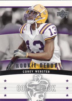 2005 Upper Deck Rookie Debut #123 Corey Webster Front