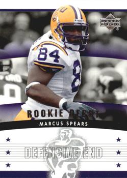 2005 Upper Deck Rookie Debut #142 Marcus Spears Front