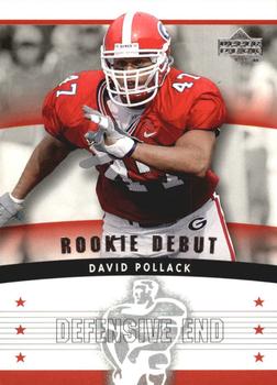 2005 Upper Deck Rookie Debut #144 David Pollack Front