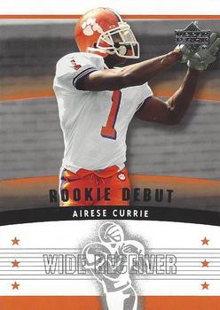 2005 Upper Deck Rookie Debut #153 Airese Currie Front
