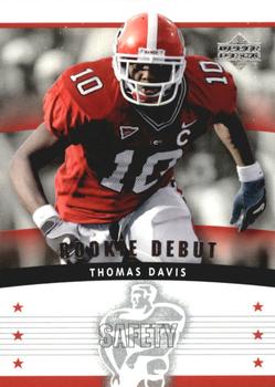 2005 Upper Deck Rookie Debut #159 Thomas Davis Front