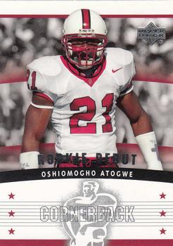2005 Upper Deck Rookie Debut #170 Oshiomogho Atogwe Front