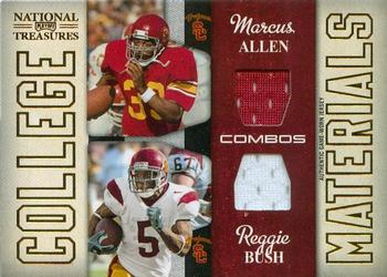 2009 Playoff National Treasures - College Materials Combos #2 Marcus Allen / Reggie Bush Front